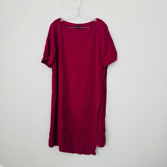 Eileen Fisher Dresses & Skirts - Eileen Fisher Red T Shirt Dress Women’s Size XL